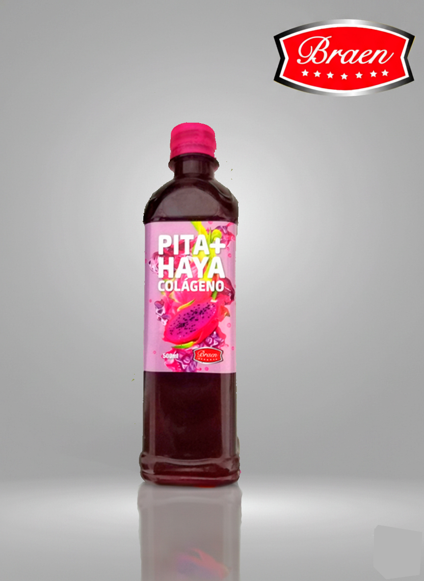 Jugo Pitahaya+colágeno